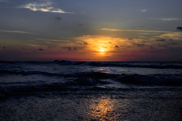 Obraz premium sunset over the sea