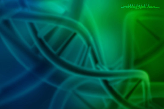 3d Render Of Dna Structure, Abstract Background