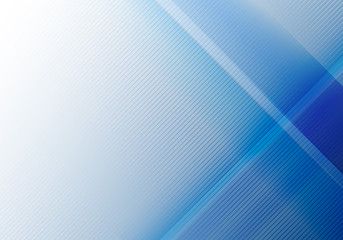 Abstract blue geometric shine and layer elements with diagonal lines texture.