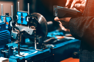 Assembly line of mechanical engineering