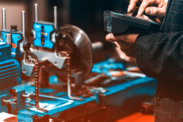 Assembly line of mechanical engineering