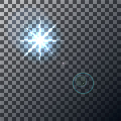 Realistic Lens Flare. Vector Illustrator