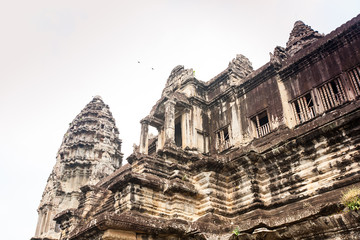 Angkor Wat Temple near  Siem reap in  Cambodia.