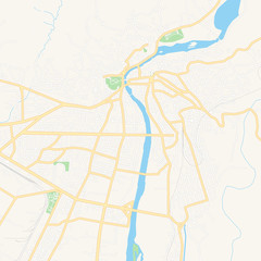 Kutaisi, Georgia printable map