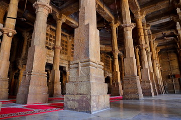 Fototapeta premium Jama Masijd mosque in Makaraba, Ahmedabad in the Indian state of Gujarat 