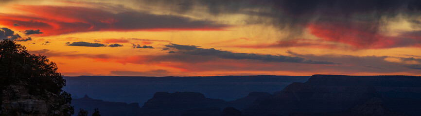 Sunset at Grand Canyon National Park, South Rim, Arizona, USA