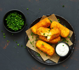 potato croquettes with cheese