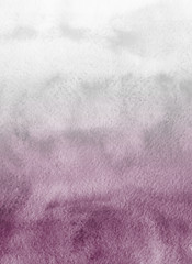 Pink ink and watercolor texture on white paper background. Paint leaks and ombre effects. Hand painted abstract image.