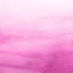 Pink ink and watercolor texture on white paper background. Paint leaks and ombre effects. Hand painted abstract image.