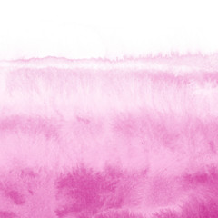 Pink ink and watercolor texture on white paper background. Paint leaks and ombre effects. Hand painted abstract image.