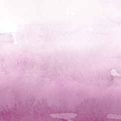 Pink ink and watercolor texture on white paper background. Paint leaks and ombre effects. Hand painted abstract image.