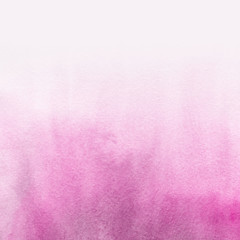 Pink ink and watercolor texture on white paper background. Paint leaks and ombre effects. Hand painted abstract image.