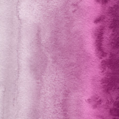 Pink ink and watercolor texture on white paper background. Paint leaks and ombre effects. Hand painted abstract image.