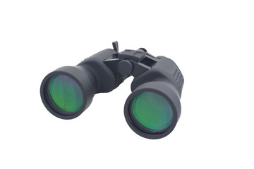 Binoculars isolated on white background	