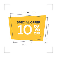 Special Offer 10% off Concept