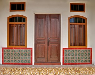 Chinese peranakan shophouse.