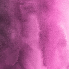 Pink ink and watercolor texture on white paper background. Paint leaks and ombre effects. Hand painted abstract image.