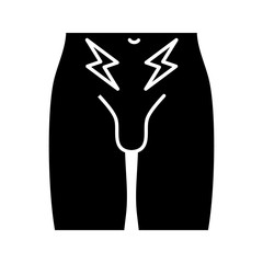 Prostate cancer glyph icon