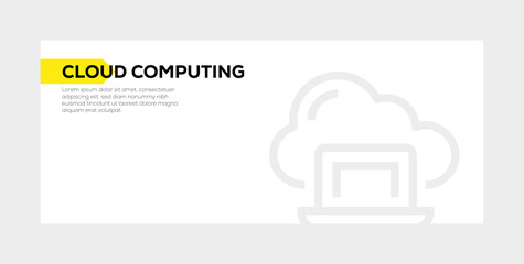 CLOUD COMPUTING BANNER CONCEPT