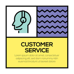 CUSTOMER SERVICE ICON CONCEPT