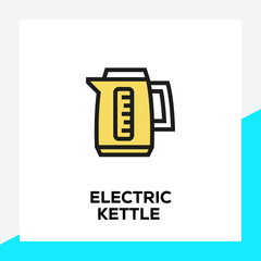 ELECTRIC KETTLE LINE ICON SET