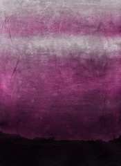Pink ink and watercolor texture on white paper background. Paint leaks and ombre effects. Hand painted abstract image.