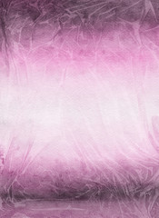 Obraz premium Pink ink and watercolor texture on white paper background. Paint leaks and ombre effects. Hand painted abstract image.