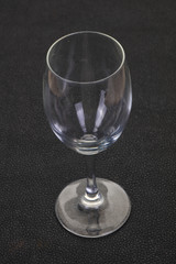 Empty glass cup