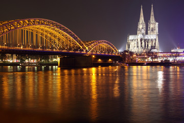 Cologne Cathedral at night
