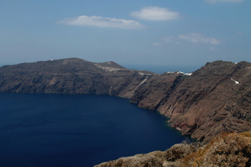 blue lake in the mountains