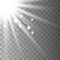 White glowing light explodes. 