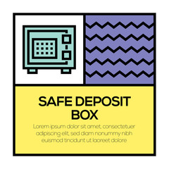SAFE DEPOSIT BOX ICON CONCEPT