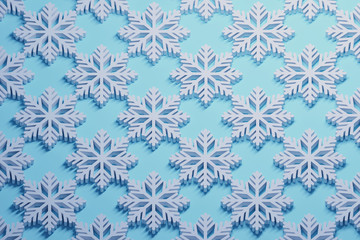 Pattern with snowflakes