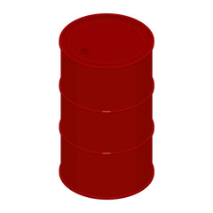 Blank oil barrel