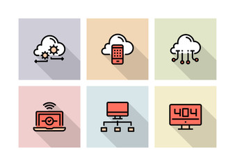 CLOUD DATA TECHNOLOGY ICON CONCEPT