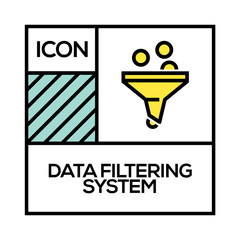 DATA FILTERING SYSTEM ICON CONCEPT