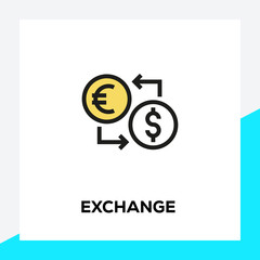 EXCHANGE LINE ICON SET