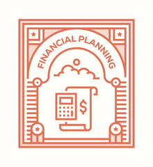 FINANCIAL PLANNING ICON CONCEPT