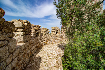 Fototapeta na wymiar castle of Sesimbra, detail