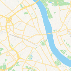 Bonn, Germany printable map