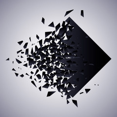 Rhombus burst vector illustration