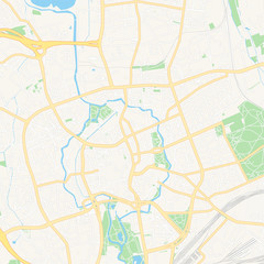 Braunschweig, Germany printable map
