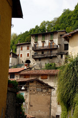 Mountain village Magasa, Lombardy, Italy