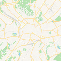 Aachen, Germany printable map