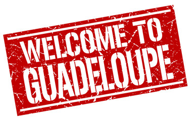 welcome to Guadeloupe stamp