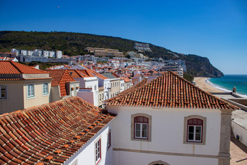 houses and buildins of Sesimbra,Portugal