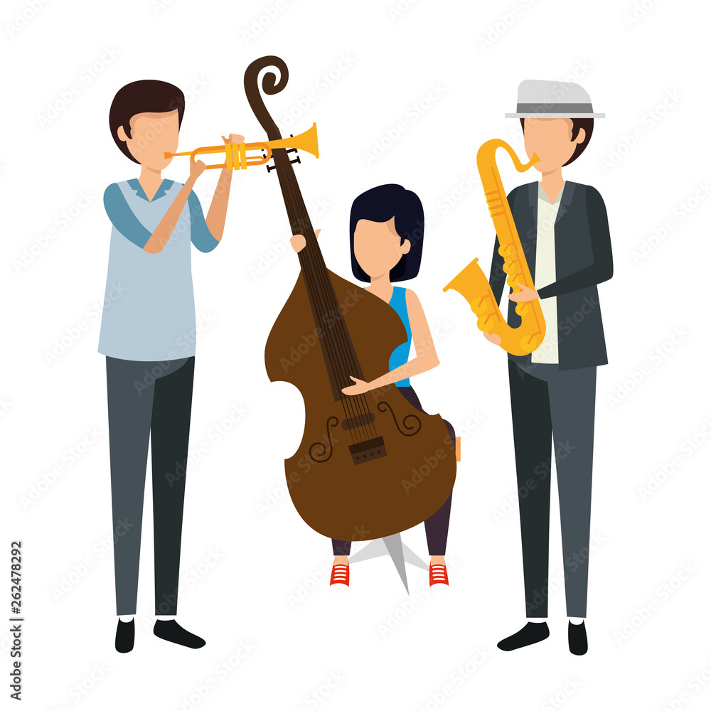 Canvas Prints musical group playing instruments