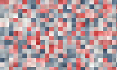 Pale red and grey polygonal square background with blurred gradient, vector illustration template