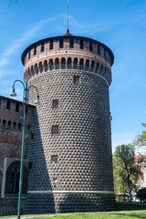 Obraz premium Tower of the castle in Milan