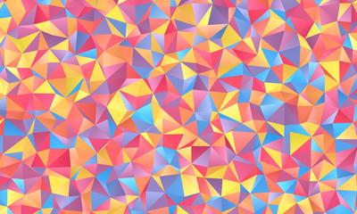 Colorful polygonal background with blurred gradient, vector illustration template